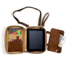 Load image into Gallery viewer, Aviator in sand canvas with tan leather trim