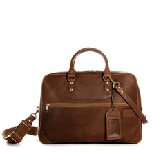 Load image into Gallery viewer, Perfect Weekender in tan grain leather
