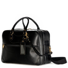 Load image into Gallery viewer, Perfect Weekender in black grain leather