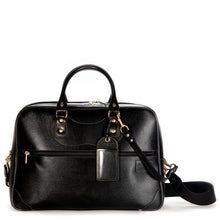 Load image into Gallery viewer, Perfect Weekender in black grain leather
