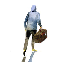 Load image into Gallery viewer, Perfect Weekender in black grain leather