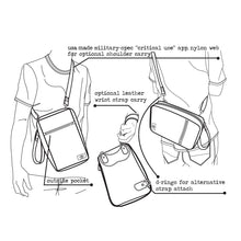 Load image into Gallery viewer, Aviator in black grain leather