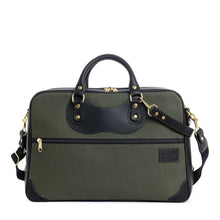 Load image into Gallery viewer, Courier Ruc Case in olive canvas with black leather trim