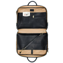 Load image into Gallery viewer, Courier Ruc Case in olive canvas with black leather trim

