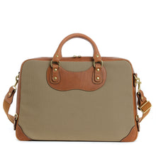 Load image into Gallery viewer, Courier Ruc Case in sand canvas with tan leather trim