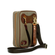 Load image into Gallery viewer, Aviator in sand canvas with tan leather trim
