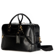 Load image into Gallery viewer, Perfect Weekender in black grain leather
