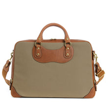 Load image into Gallery viewer, Courier Ruc Case in sand canvas with tan leather trim
